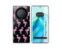 Funda Silicona Transparente para Huawei Honor Magic 5 Lite 5G diseño Flamenco Dibujos