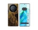 Funda Silicona Transparente para Huawei Honor Magic 5 Lite 5G diseño Hojas Dibujos