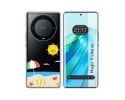 Funda Silicona Transparente para Huawei Honor Magic 5 Lite 5G diseño Playa Dibujos
