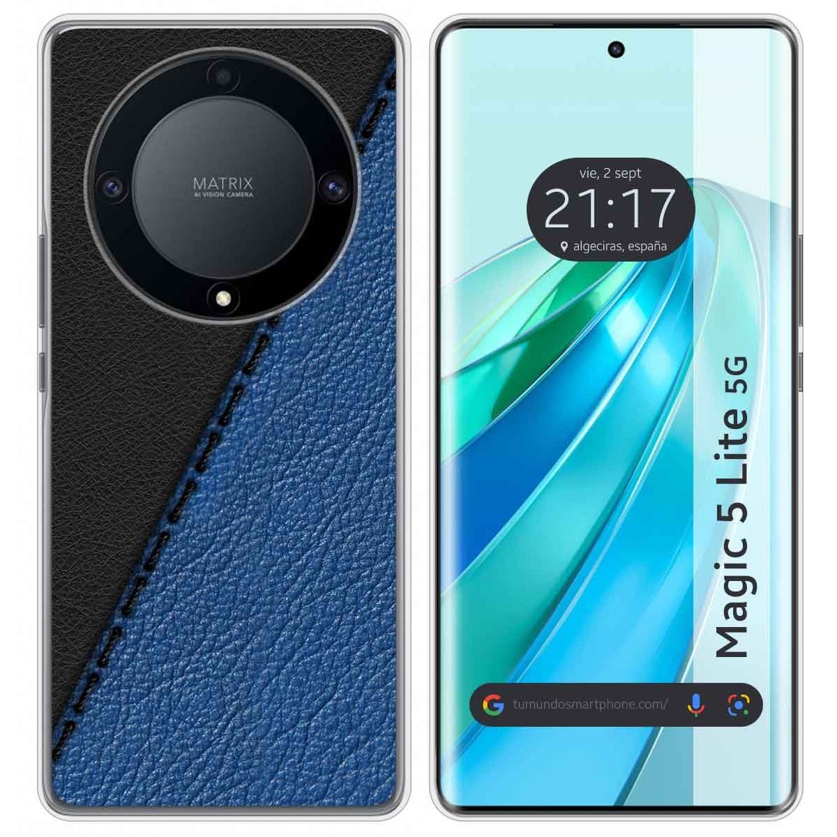 Funda Silicona para Huawei Honor Magic 5 Lite 5G diseño Cuero 02 Dibujos