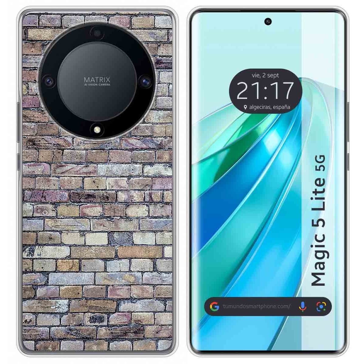 Funda Silicona para Huawei Honor Magic 5 Lite 5G diseño Ladrillo 02 Dibujos