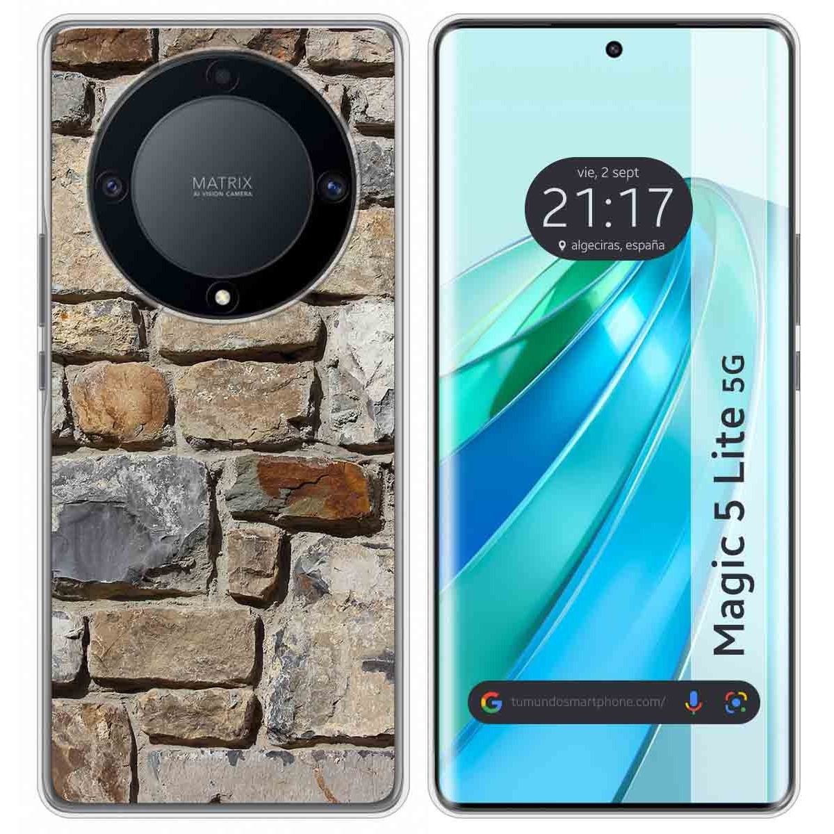 Funda Silicona para Huawei Honor Magic 5 Lite 5G diseño Ladrillo 03 Dibujos