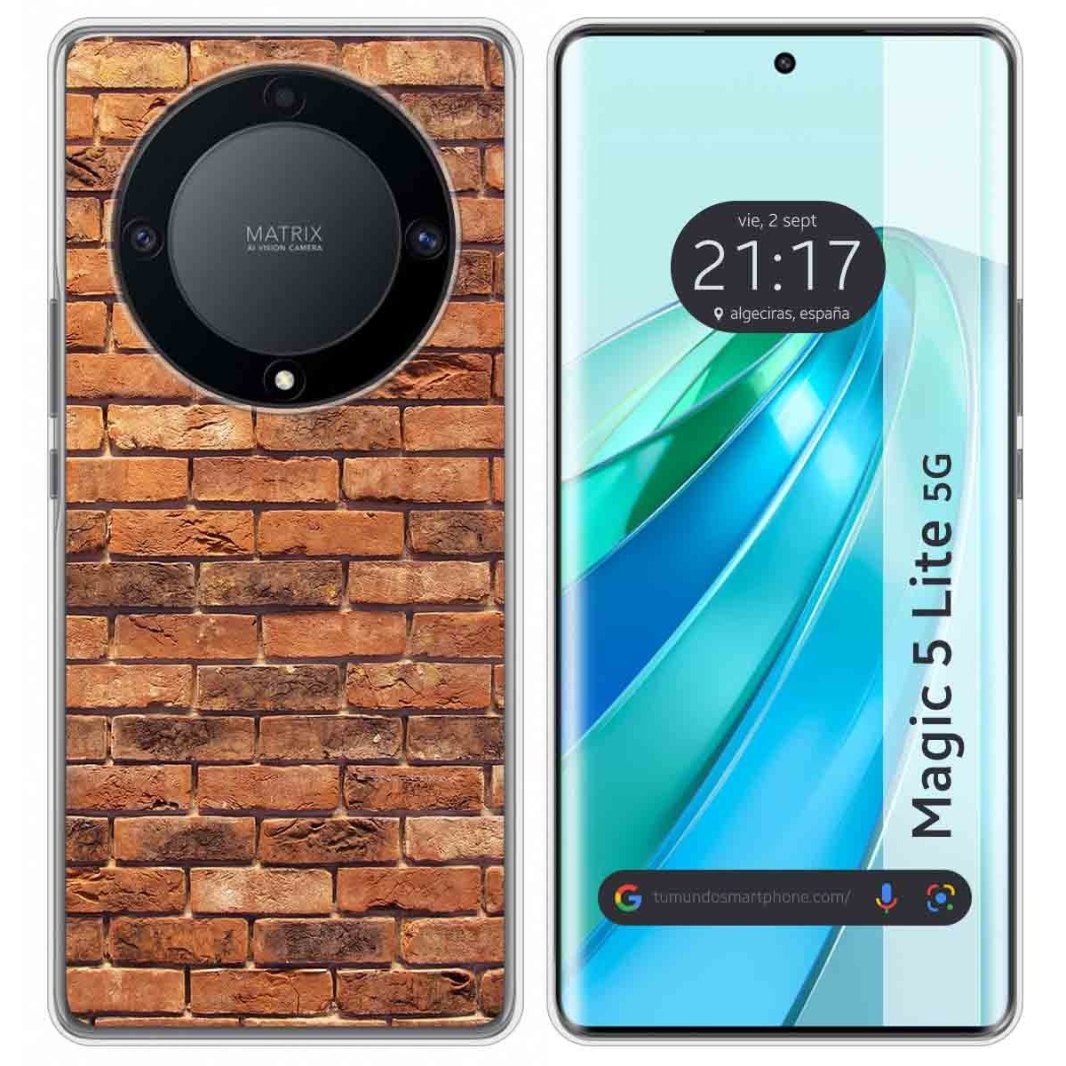 Funda Silicona para Huawei Honor Magic 5 Lite 5G diseño Ladrillo 04 Dibujos