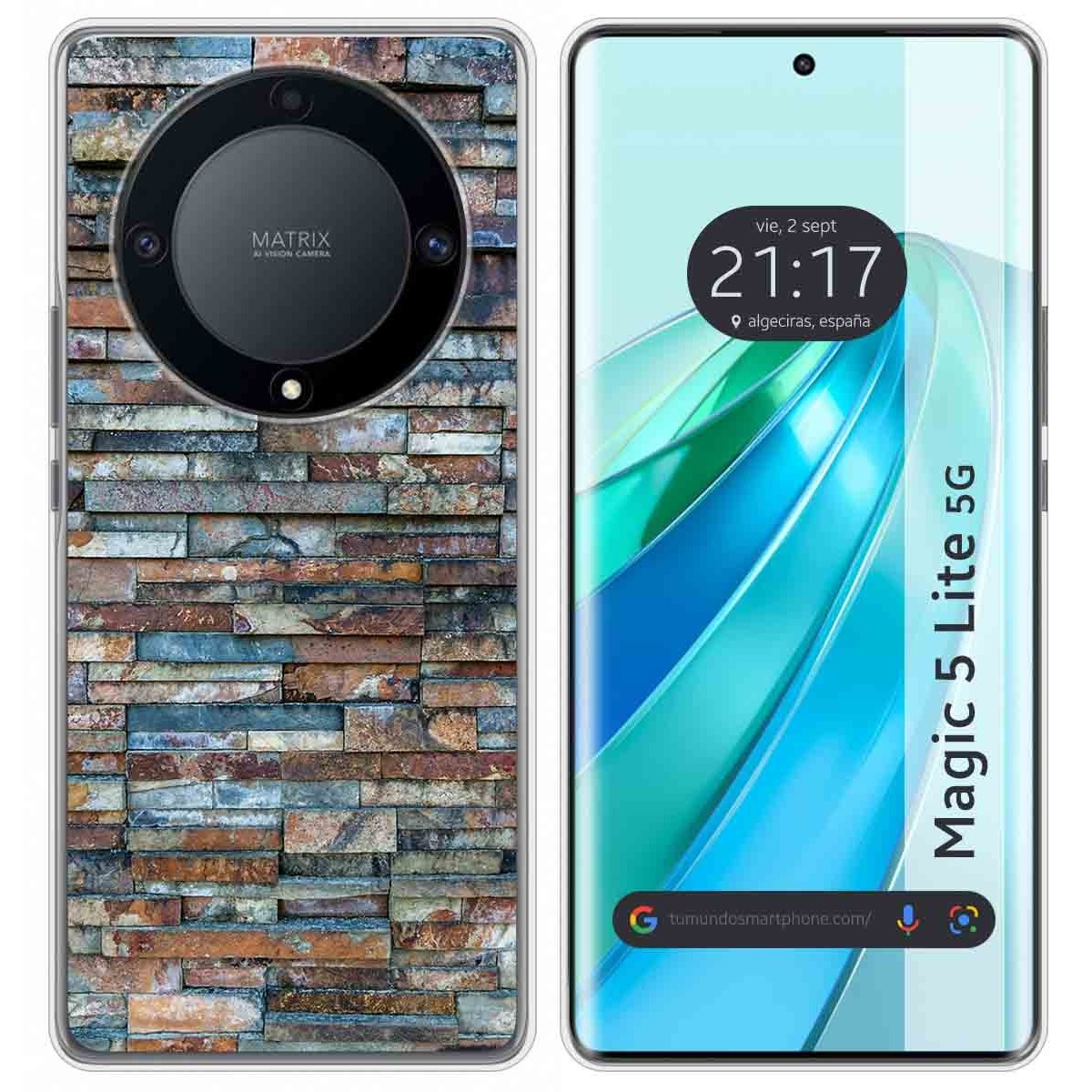 Funda Silicona para Huawei Honor Magic 5 Lite 5G diseño Ladrillo 05 Dibujos