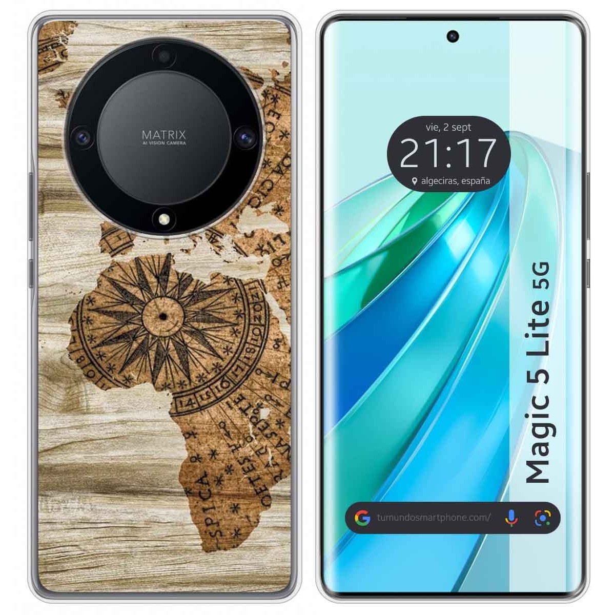 Funda Silicona para Huawei Honor Magic 5 Lite 5G diseño Madera 07 Dibujos