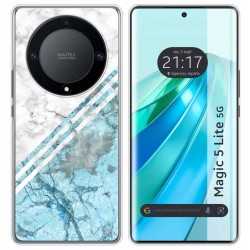 Funda Silicona para Huawei Honor Magic 5 Lite 5G diseño Mármol 02 Dibujos