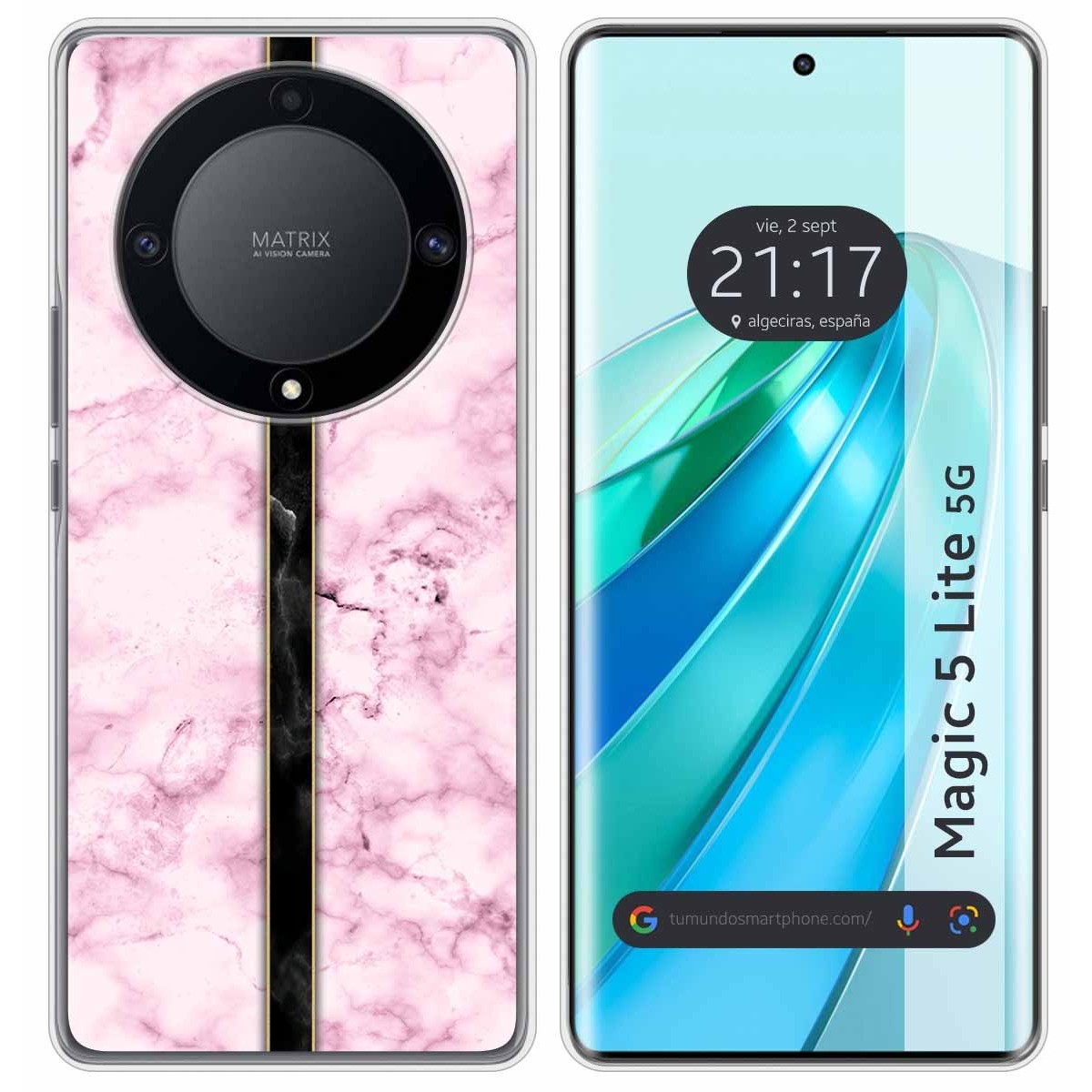 Funda Silicona para Huawei Honor Magic 5 Lite 5G diseño Mármol 04 Dibujos