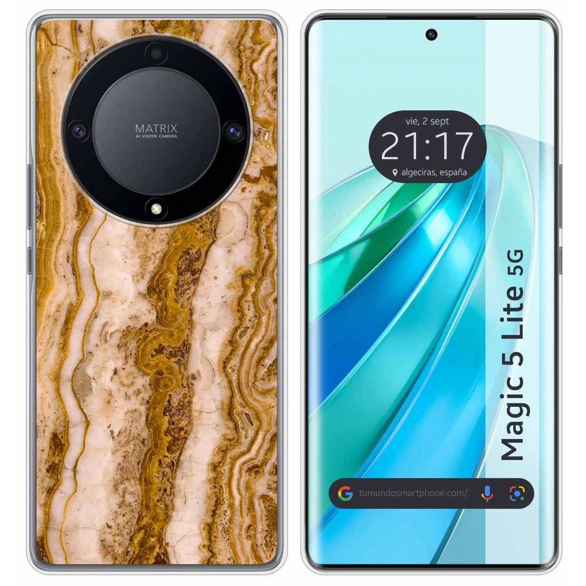 Funda Silicona para Huawei Honor Magic 5 Lite 5G diseño Mármol 10 Dibujos