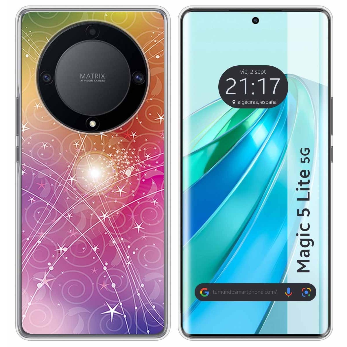 Funda Silicona para Huawei Honor Magic 5 Lite 5G diseño Abstracto Dibujos