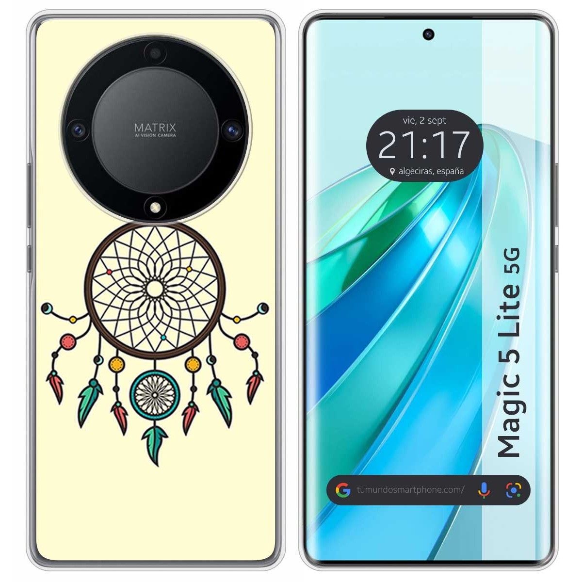 Funda Silicona para Huawei Honor Magic 5 Lite 5G diseño Atrapasueños Dibujos