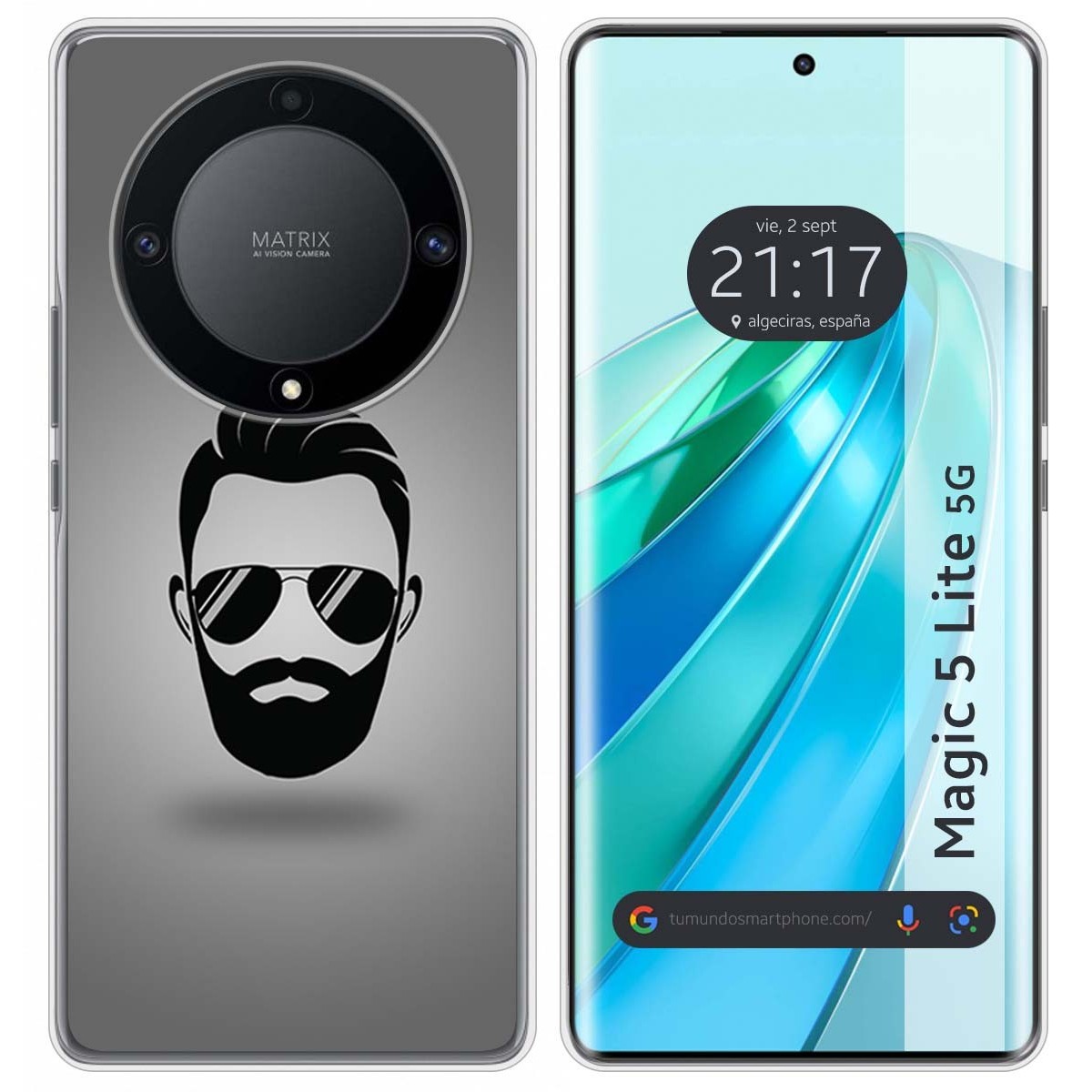 Funda Silicona para Huawei Honor Magic 5 Lite 5G diseño Barba Dibujos