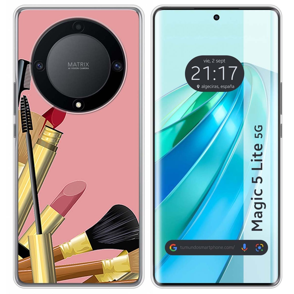 Funda Silicona para Huawei Honor Magic 5 Lite 5G diseño Brochas Dibujos