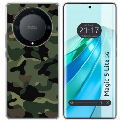 Funda Silicona para Huawei Honor Magic 5 Lite 5G diseño Camuflaje Dibujos