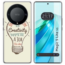 Funda Silicona para Huawei Honor Magic 5 Lite 5G diseño Creativity Dibujos