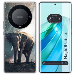 Funda Silicona para Huawei Honor Magic 5 Lite 5G diseño Elefante Dibujos