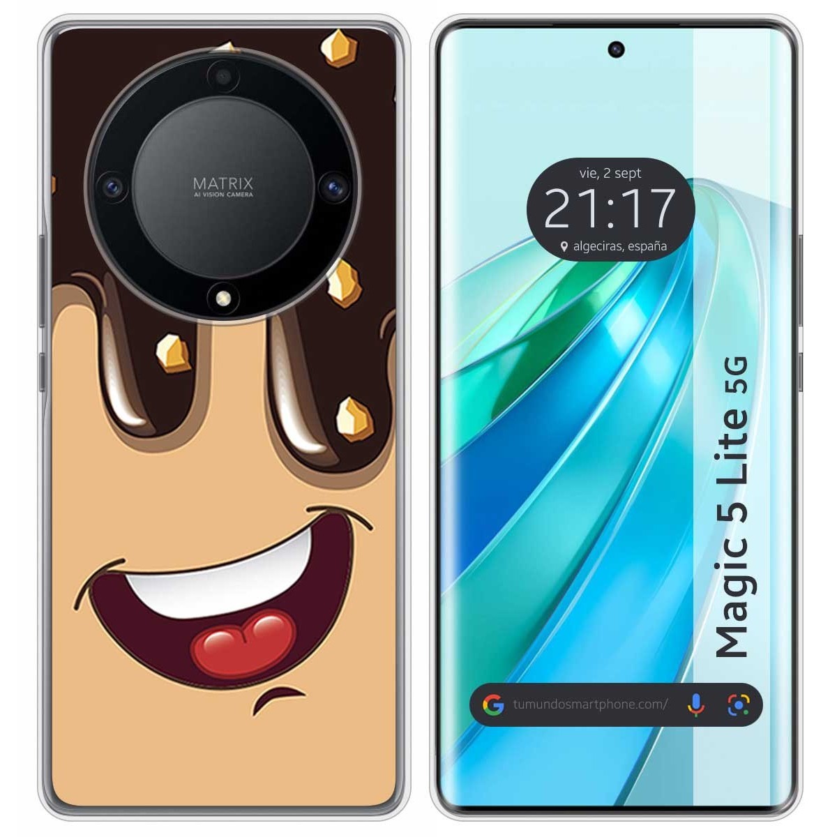 Funda Silicona para Huawei Honor Magic 5 Lite 5G diseño Helado Chocolate Dibujos