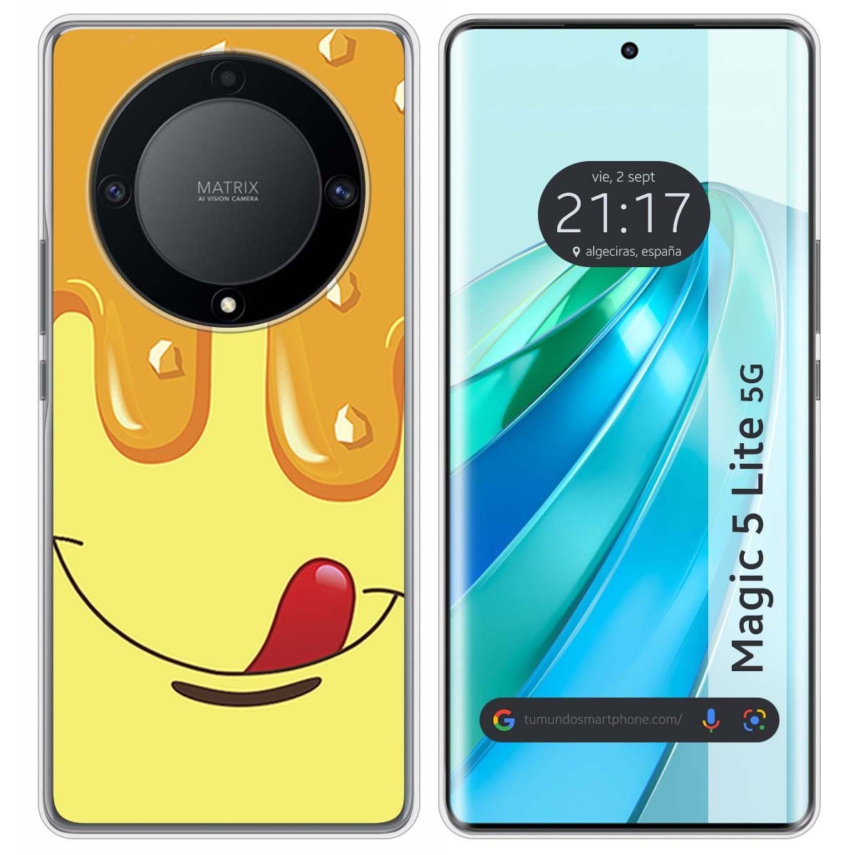 Funda Silicona para Huawei Honor Magic 5 Lite 5G diseño Helado Vainilla Dibujos