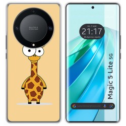 Funda Silicona para Huawei Honor Magic 5 Lite 5G diseño Jirafa Dibujos