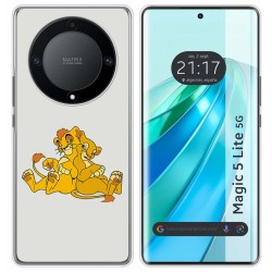 Funda Silicona para Huawei Honor Magic 5 Lite 5G diseño Leones Dibujos