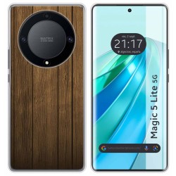 Funda Silicona para Huawei Honor Magic 5 Lite 5G diseño Madera Dibujos