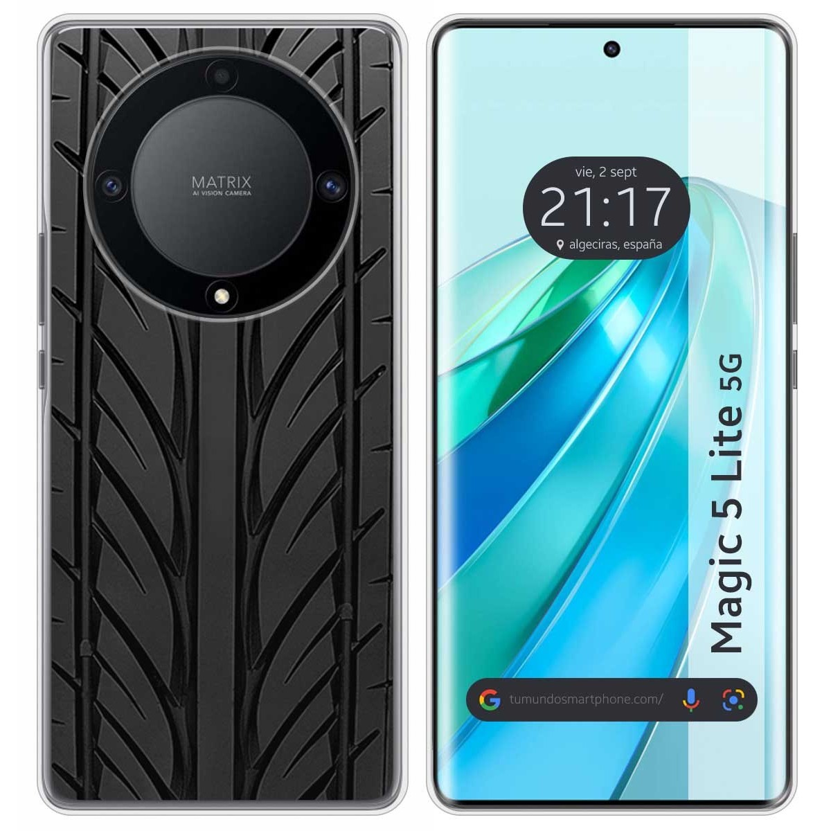 Funda Silicona para Huawei Honor Magic 5 Lite 5G diseño Neumatico Dibujos