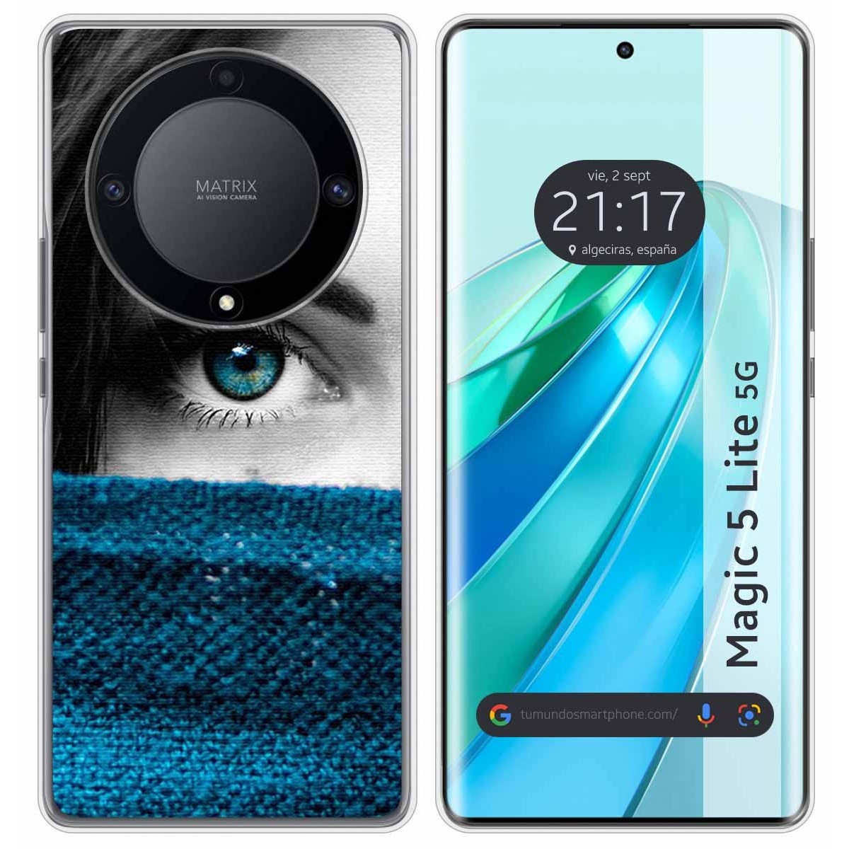 Funda Silicona para Huawei Honor Magic 5 Lite 5G diseño Ojo Dibujos