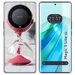 Funda Silicona para Huawei Honor Magic 5 Lite 5G diseño Reloj Dibujos