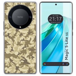 Funda Silicona para Huawei Honor Magic 5 Lite 5G diseño Sand Camuflaje Dibujos