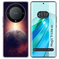 Funda Silicona para Huawei Honor Magic 5 Lite 5G diseño Tierra Dibujos