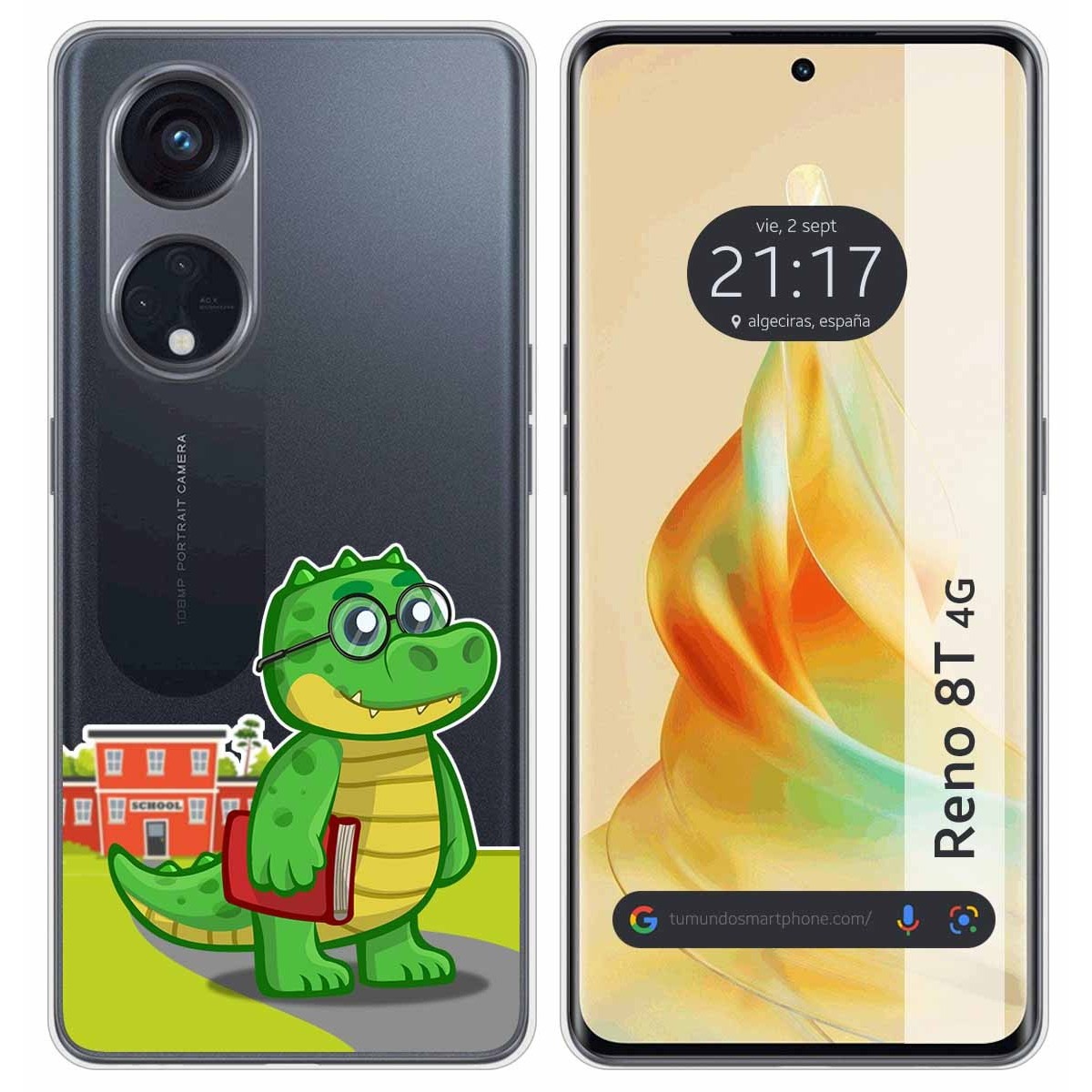 Funda Silicona Transparente para Oppo Reno 8T 4G diseño Coco Dibujos