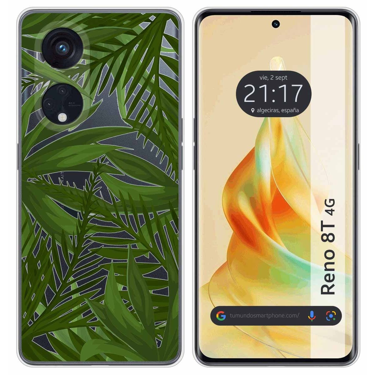 Funda Silicona Transparente para Oppo Reno 8T 4G diseño Jungla Dibujos