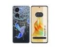Funda Silicona Transparente para Oppo Reno 8T 4G diseño Plumas Dibujos