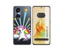 Funda Silicona Transparente para Oppo Reno 8T 4G diseño Unicornio Dibujos