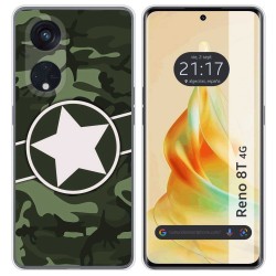 Funda Silicona para Oppo Reno 8T 4G diseño Camuflaje 01 Dibujos