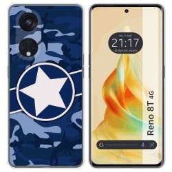 Funda Silicona para Oppo Reno 8T 4G diseño Camuflaje 03 Dibujos