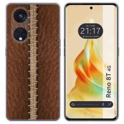 Funda Silicona para Oppo Reno 8T 4G diseño Cuero 01 Dibujos