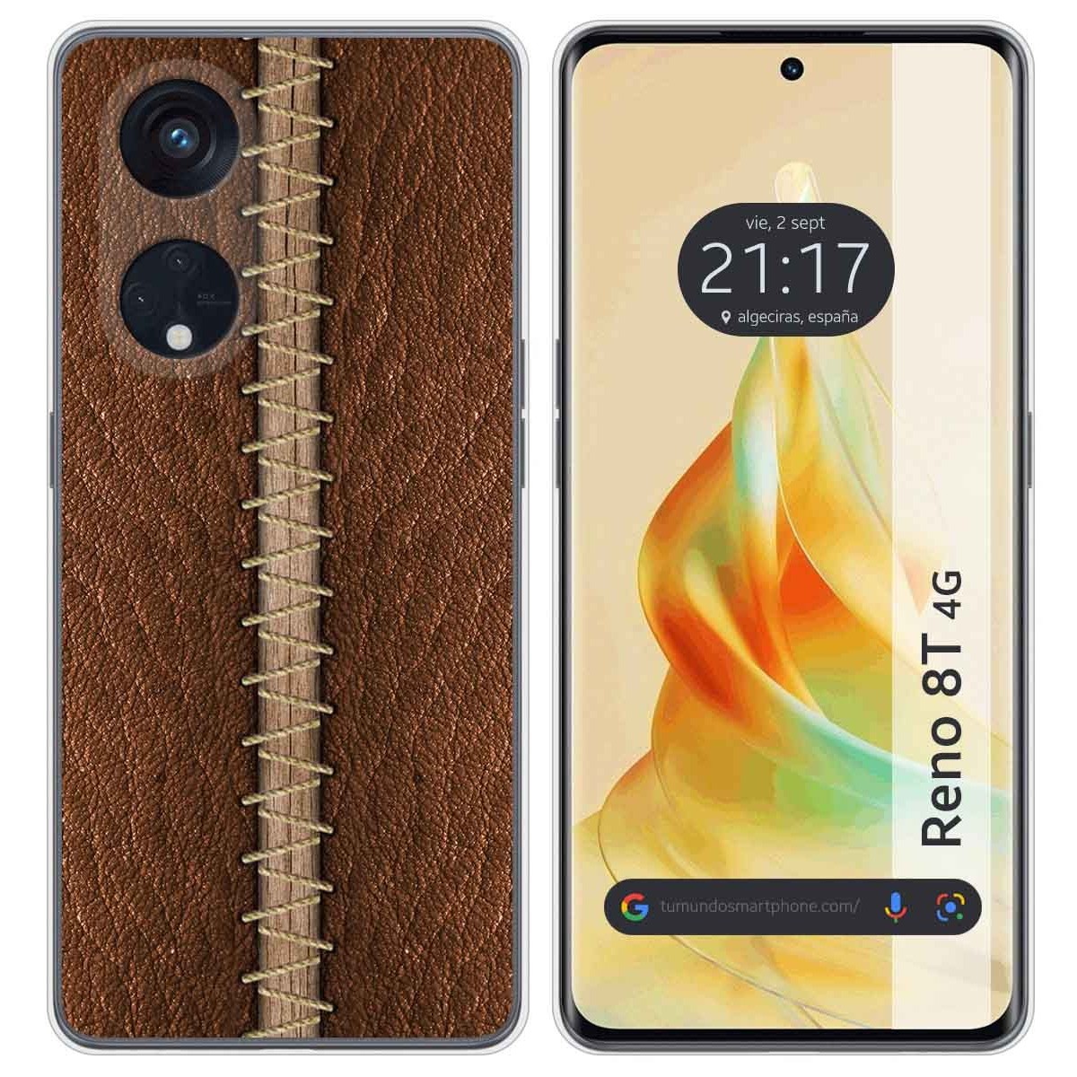 Funda Silicona para Oppo Reno 8T 4G diseño Cuero 01 Dibujos
