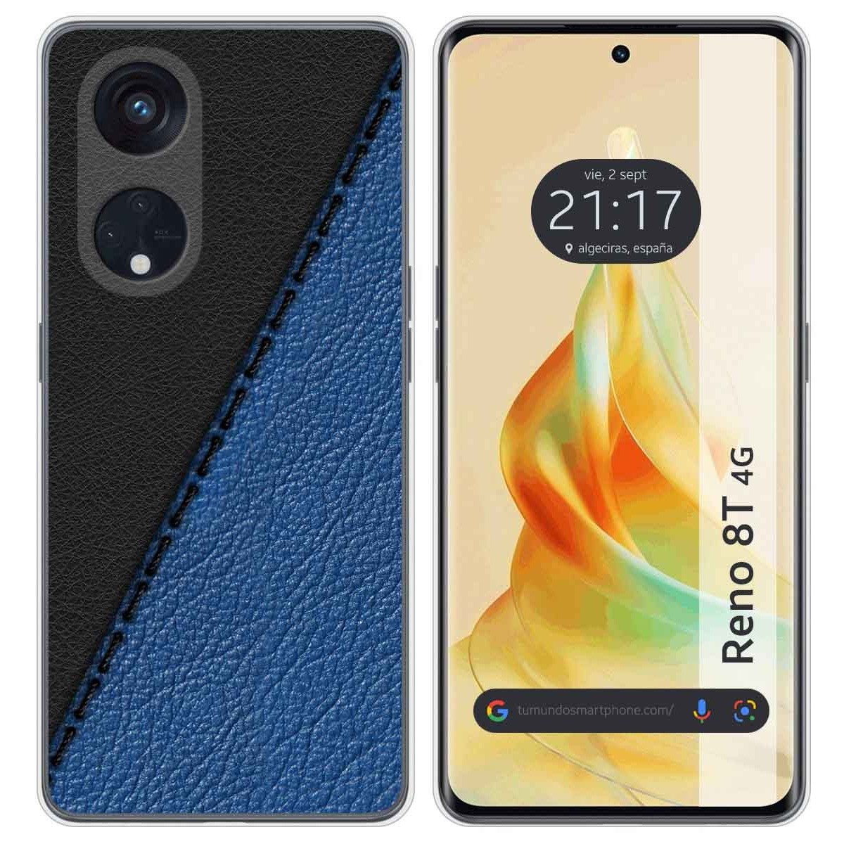 Funda Silicona para Oppo Reno 8T 4G diseño Cuero 02 Dibujos