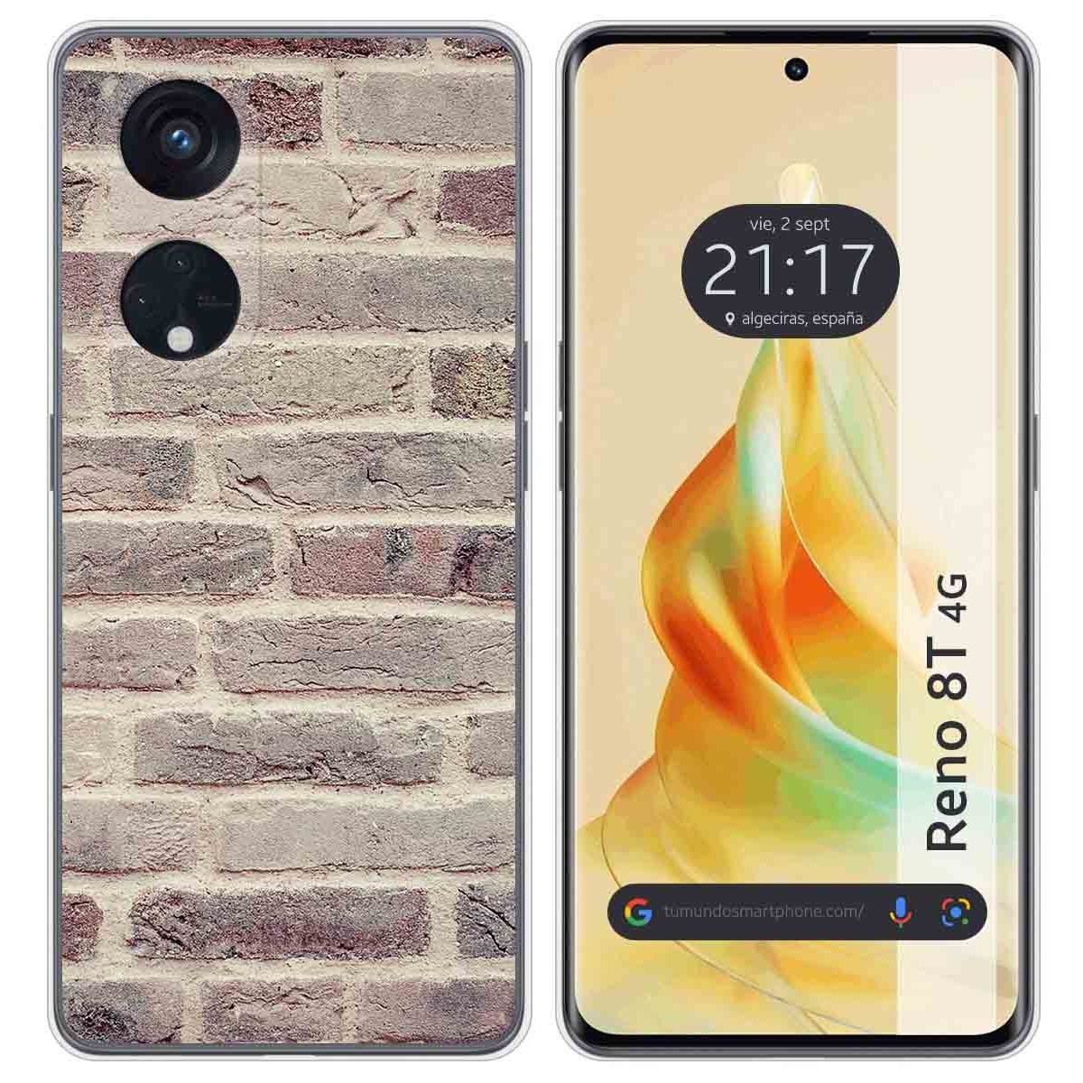 Funda Silicona para Oppo Reno 8T 4G diseño Ladrillo 01 Dibujos