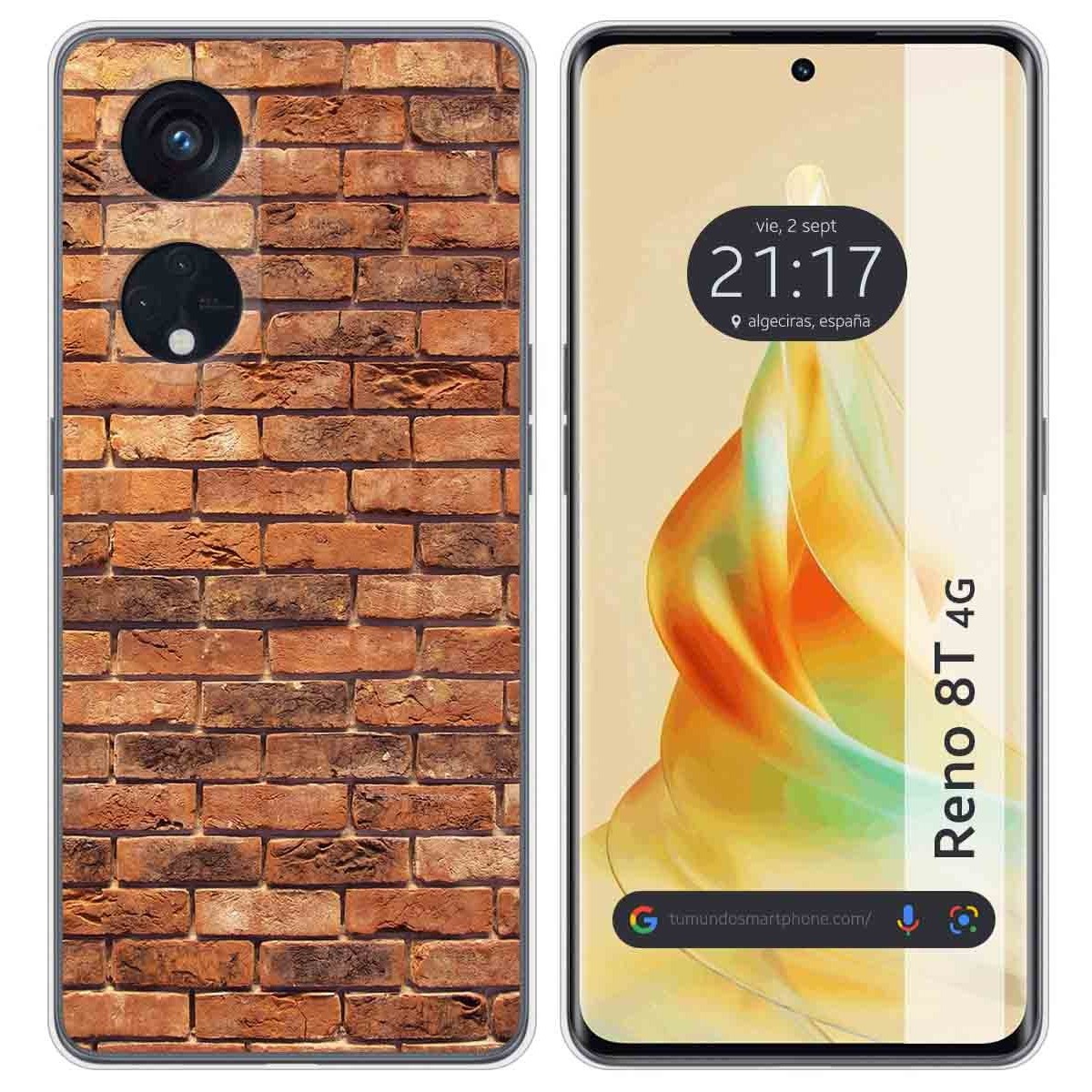 Funda Silicona para Oppo Reno 8T 4G diseño Ladrillo 04 Dibujos