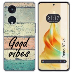 Funda Silicona para Oppo Reno 8T 4G diseño Madera 01 Dibujos
