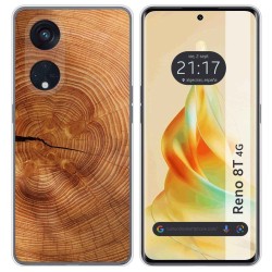 Funda Silicona para Oppo Reno 8T 4G diseño Madera 04 Dibujos