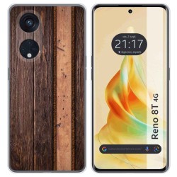 Funda Silicona para Oppo Reno 8T 4G diseño Madera 05 Dibujos