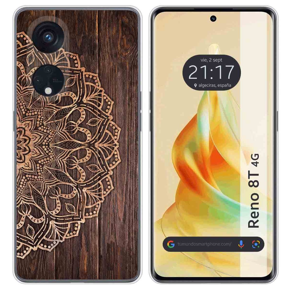 Funda Silicona para Oppo Reno 8T 4G diseño Madera 06 Dibujos
