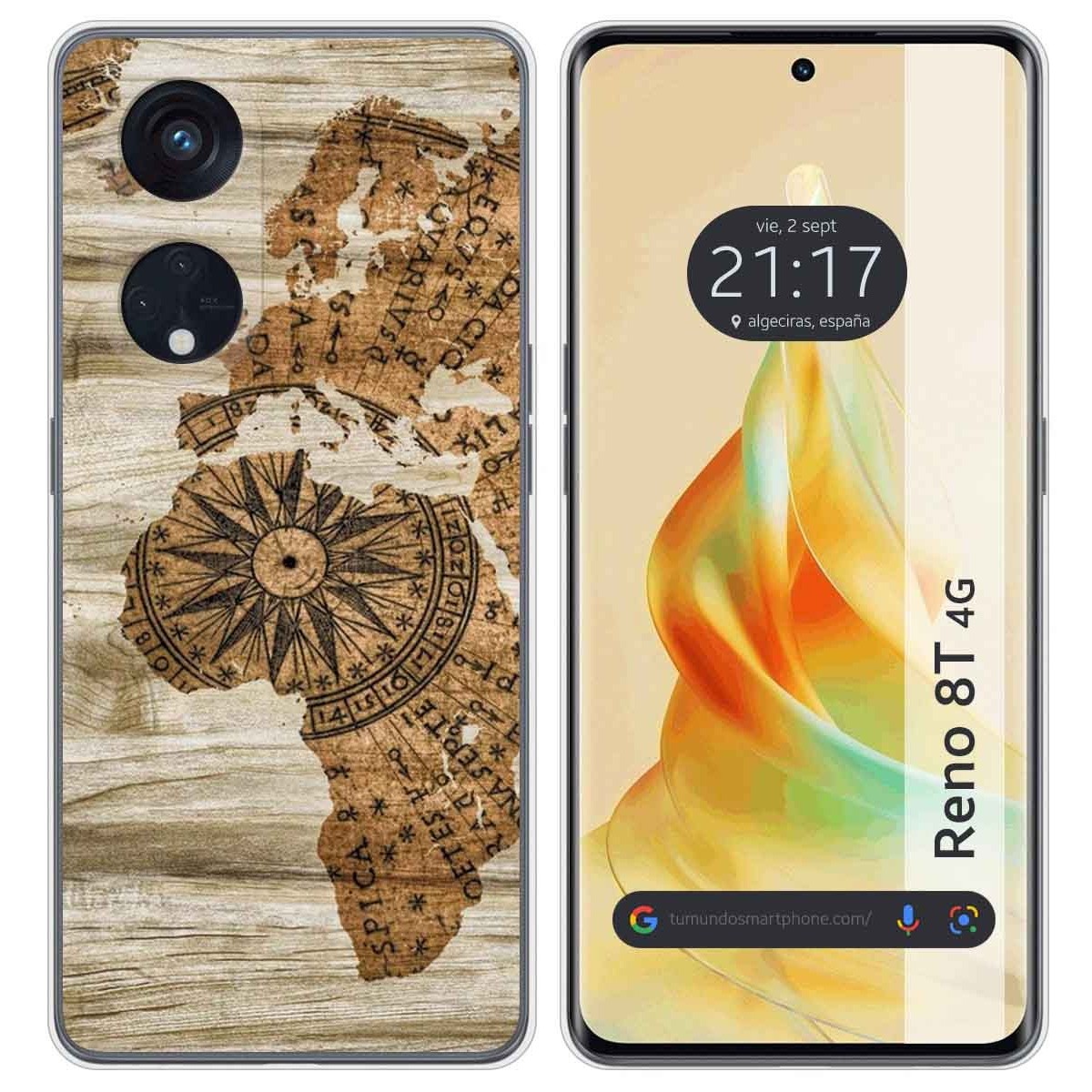 Funda Silicona para Oppo Reno 8T 4G diseño Madera 07 Dibujos