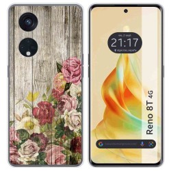 Funda Silicona para Oppo Reno 8T 4G diseño Madera 08 Dibujos