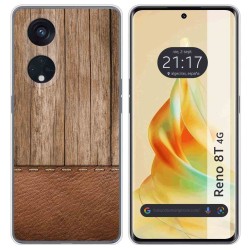 Funda Silicona para Oppo Reno 8T 4G diseño Madera 09 Dibujos