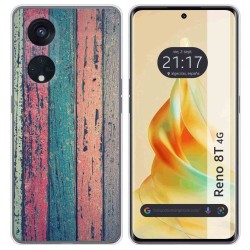 Funda Silicona para Oppo Reno 8T 4G diseño Madera 10 Dibujos