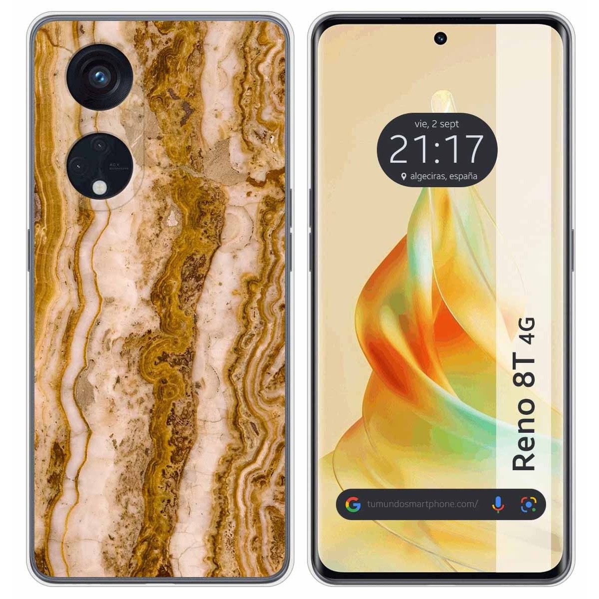 Funda Silicona para Oppo Reno 8T 4G diseño Mármol 10 Dibujos