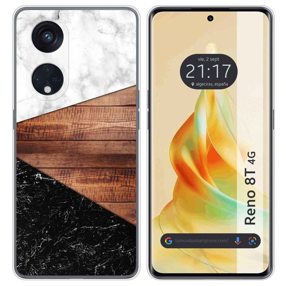 Funda Silicona para Oppo Reno 8T 4G diseño Mármol 11 Dibujos
